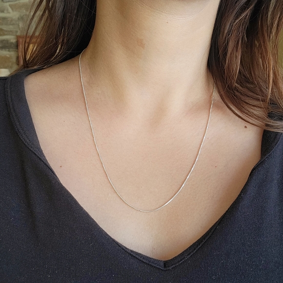 New Italian Solid 925 Sterling Silver Necklace Chain - Picture 9 of 16